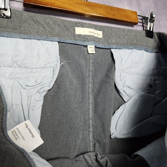 Hawker Rye Shorts Mens 38 Heather Stretch Casual Chino Pockets 11 Inseam Classic - Picture 12 of 13